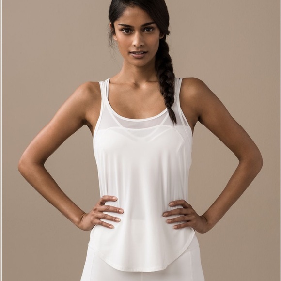 lululemon athletica Tops - Lululemon Sz 4 Anew Singlet in 
White, Like New